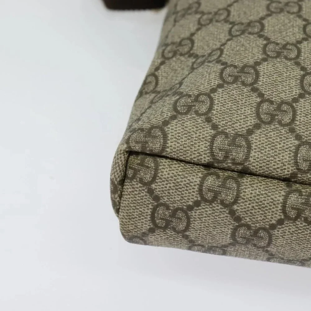 GUCCI GG Supreme Shoulder Bag PVC Beige Silver 223666 Auth ep10605 - Picture 4 of 16